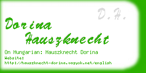 dorina hauszknecht business card